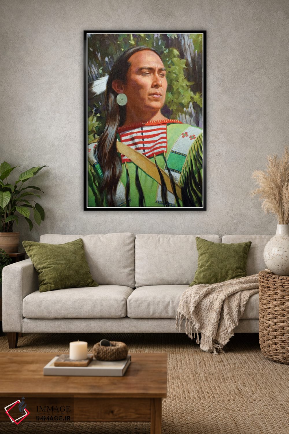 تابلو دکوراتیو تیرانداز چاین اثر فرانک اورداز - D1B