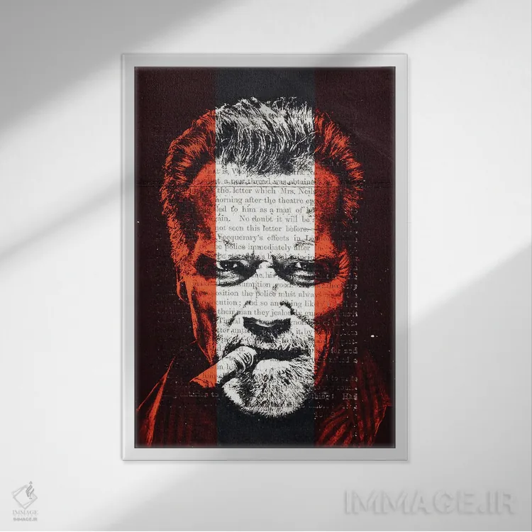 تابلو دکوراتیو آرنولد اثر فیلیپو ایمبریگی - نمای قابدار سفید