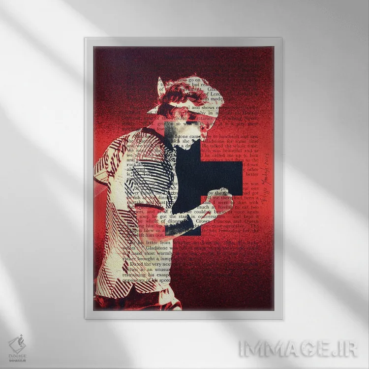 تابلو دکوراتیو راجر فدرر اثر فیلیپو ایمبریگی - نمای قابدار سفید