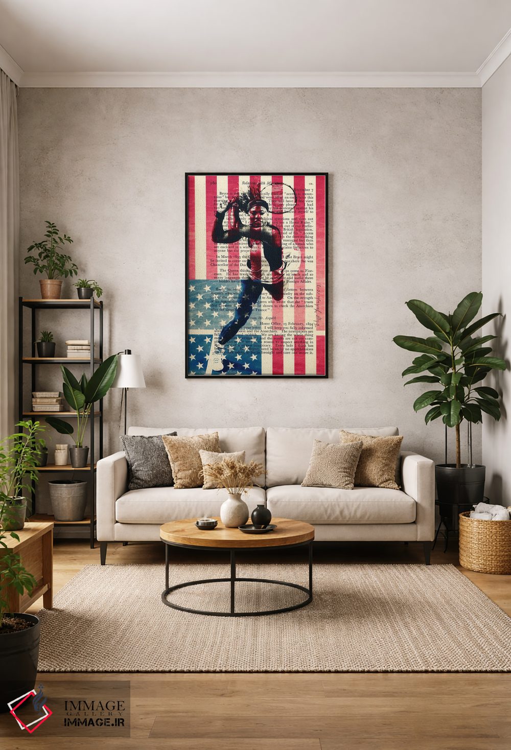 تابلو دکوراتیو سرنا ویلیامز اثر فیلیپو ایمبریگی - D1B