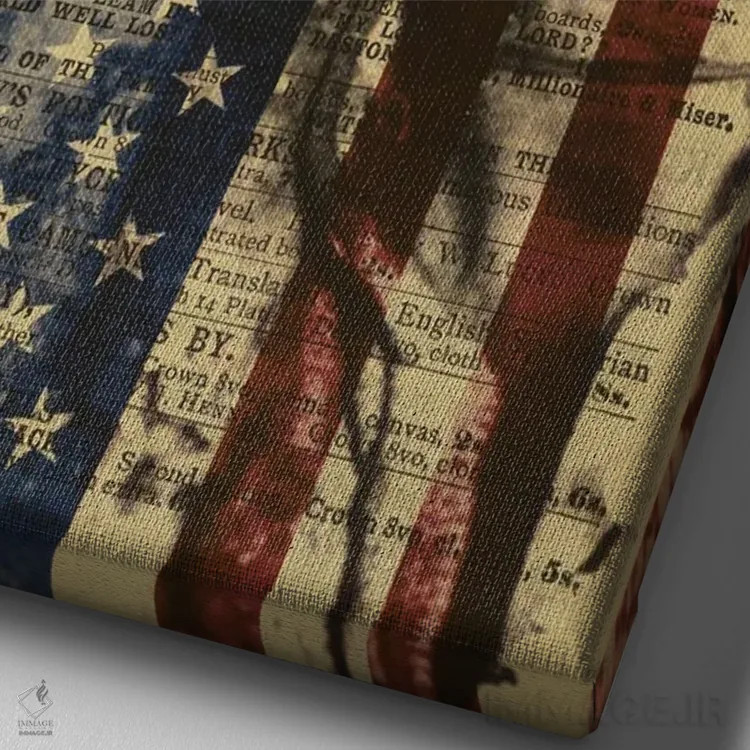 تابلو دکوراتیو زشت اثر فیلیپو ایمبریگی - نمای نزدیک بافت بوم