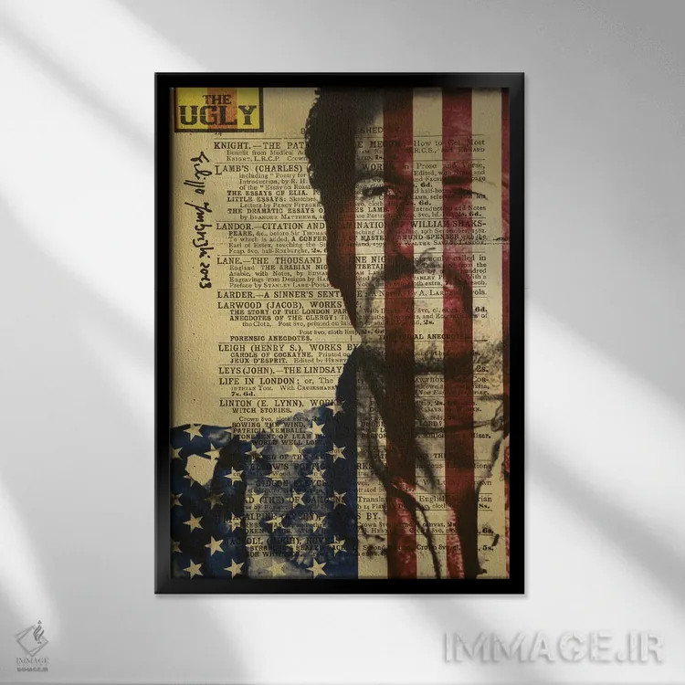 تابلو دکوراتیو زشت اثر فیلیپو ایمبریگی - نمای قابدار مشکی