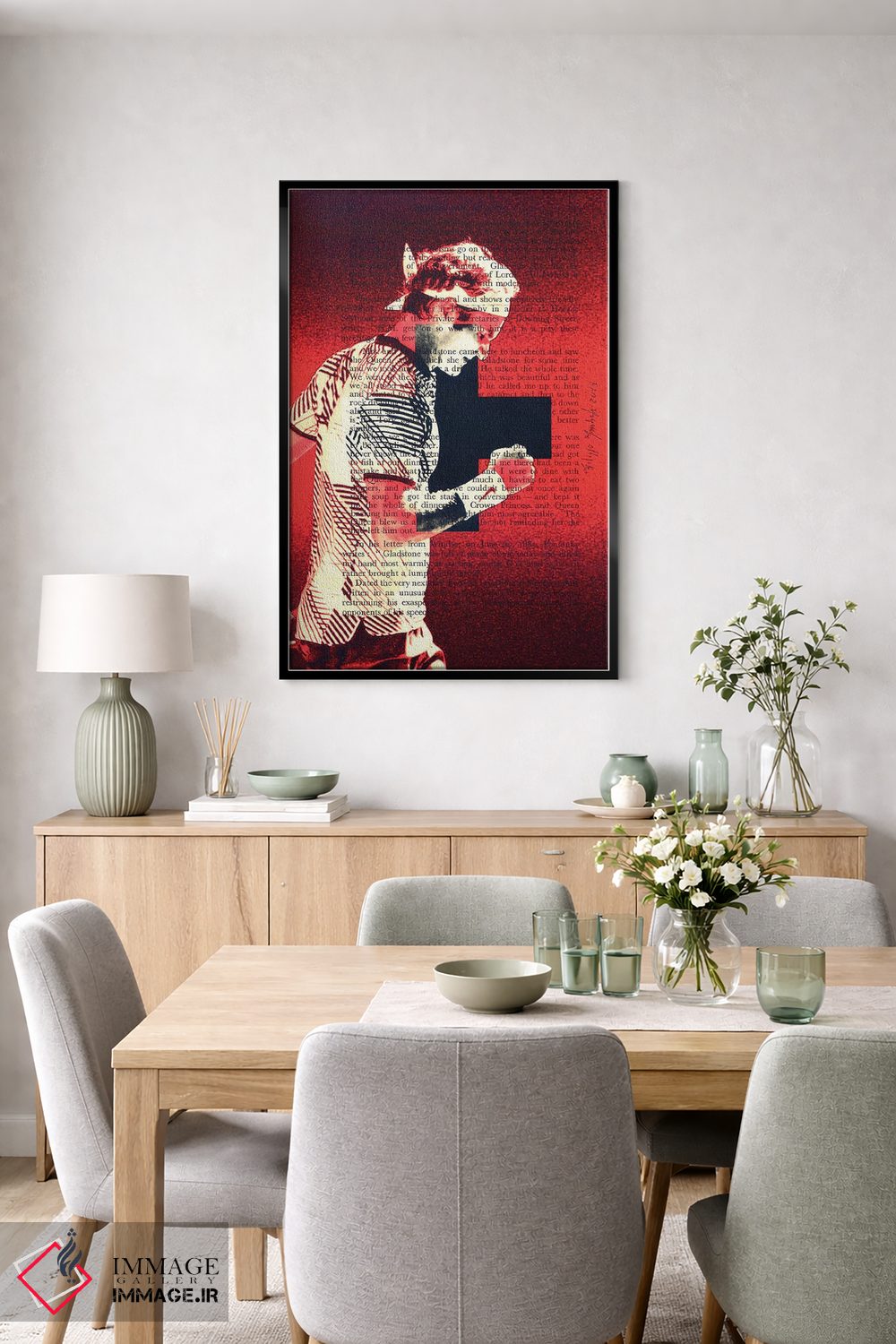 تابلو دکوراتیو راجر فدرر اثر فیلیپو ایمبریگی - D6B