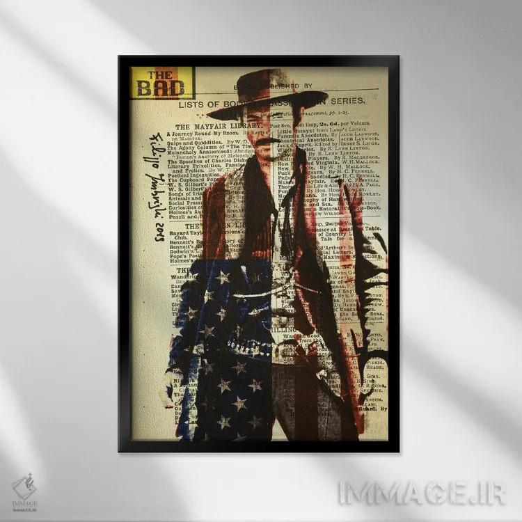 تابلو دکوراتیو بد اثر فیلیپو ایمبریگی - نمای قابدار مشکی