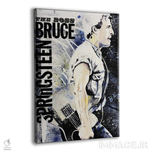 تابلو دکوراتیو پرتره بروس اسپرینگستین اثر فانیتسا پترو - نمای پرسپکتیو محصول