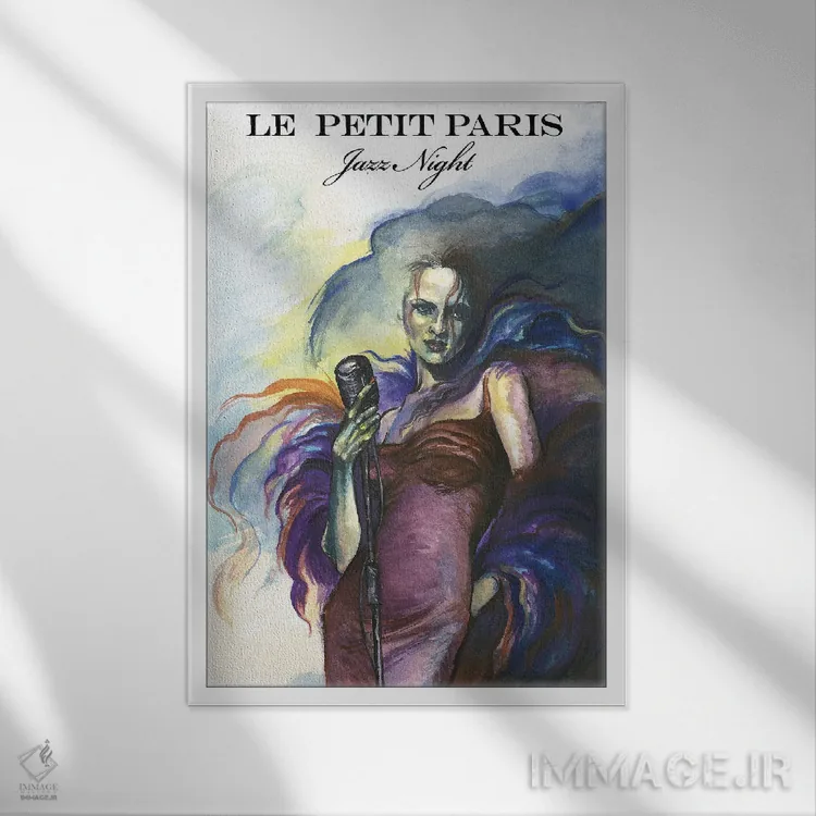 تابلو دکوراتیو پاریس کوچک اثر فانیتسا پترو - نمای قابدار سفید