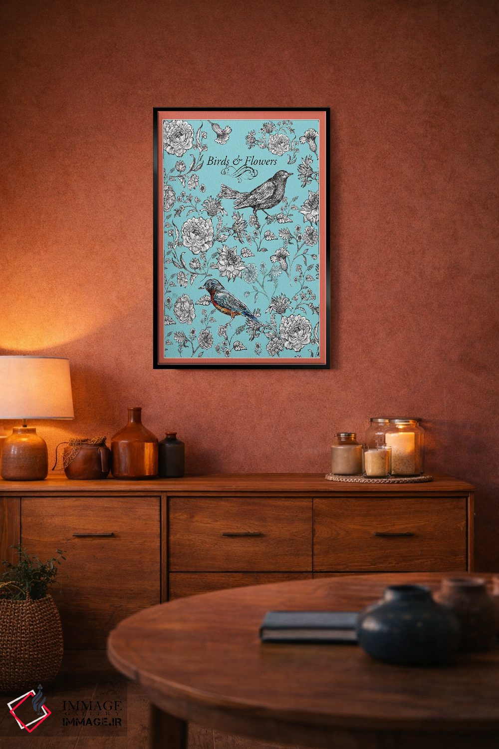 تابلو دکوراتیو پرندگان و گل ها اثر فانیتسا پترو - D6B
