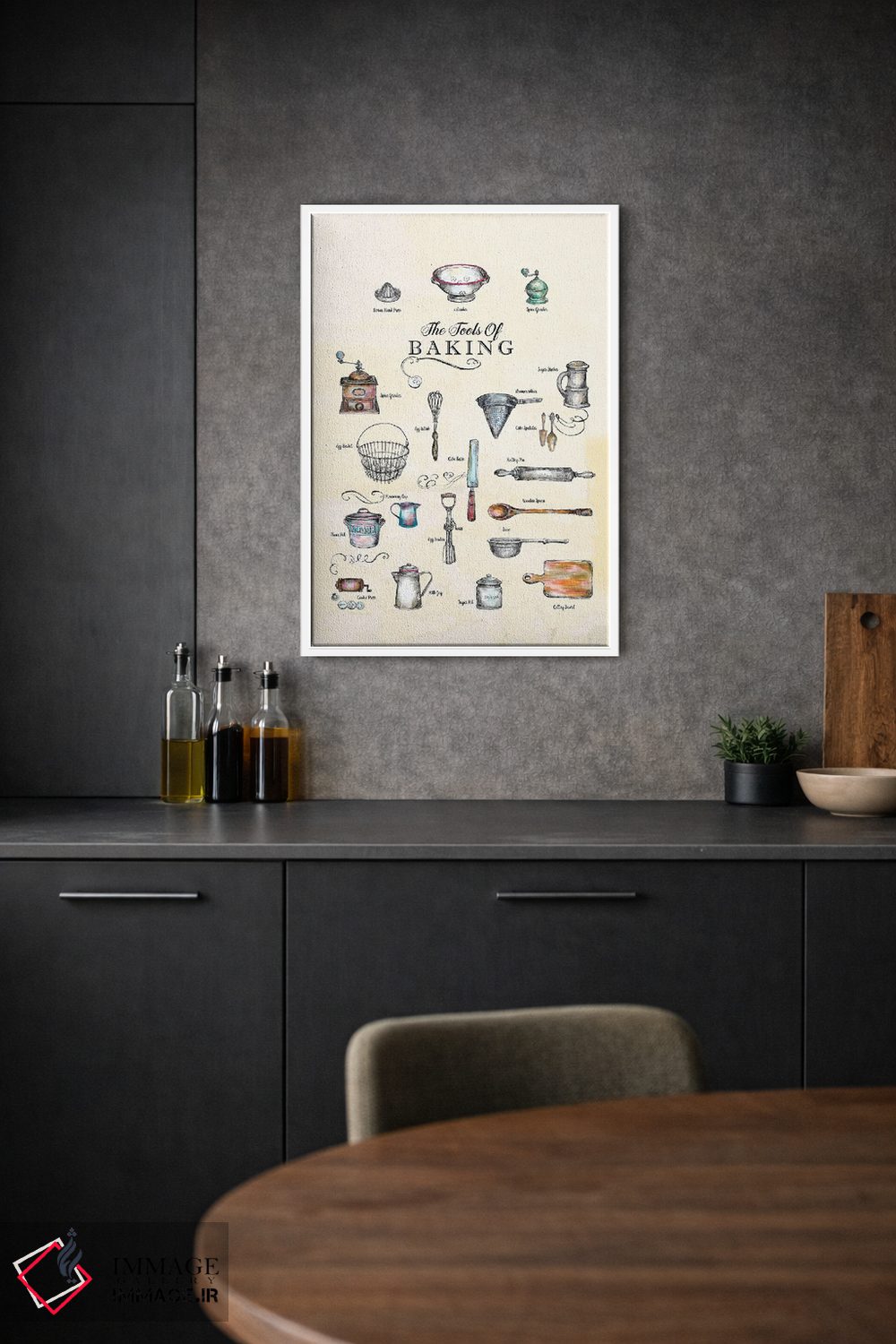 تابلو دکوراتیو ابزارهای شیرینی پزی اثر فانیتسا پترو - D1W