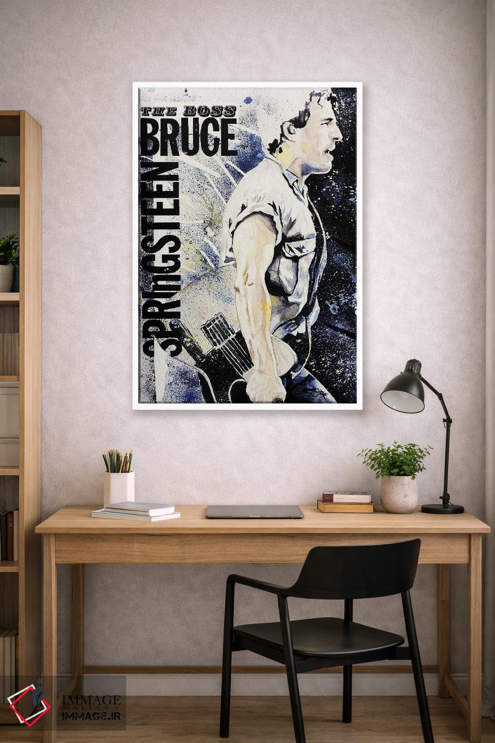 تابلو دکوراتیو پرتره بروس اسپرینگستین اثر فانیتسا پترو - D1W