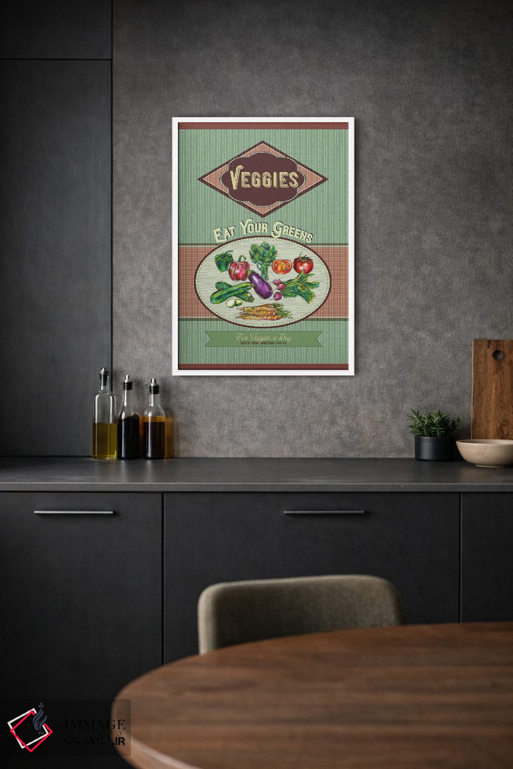 تابلو دکوراتیو سبزیجاتت را بخور اثر فانیتسا پترو - D1W