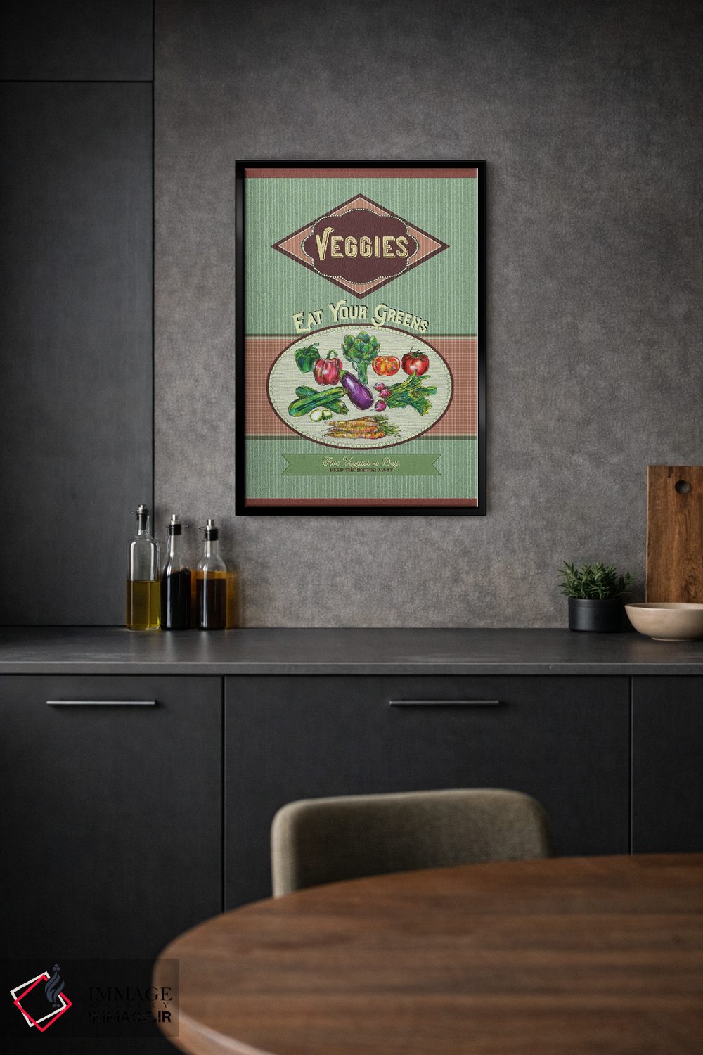 تابلو دکوراتیو سبزیجاتت را بخور اثر فانیتسا پترو - D2B