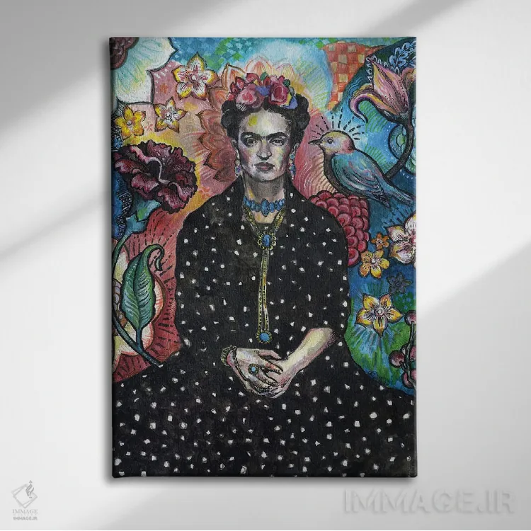 تابلو دکوراتیو فریدا اثر فانیتسا پترو - نمای روبهرو روی دیوار