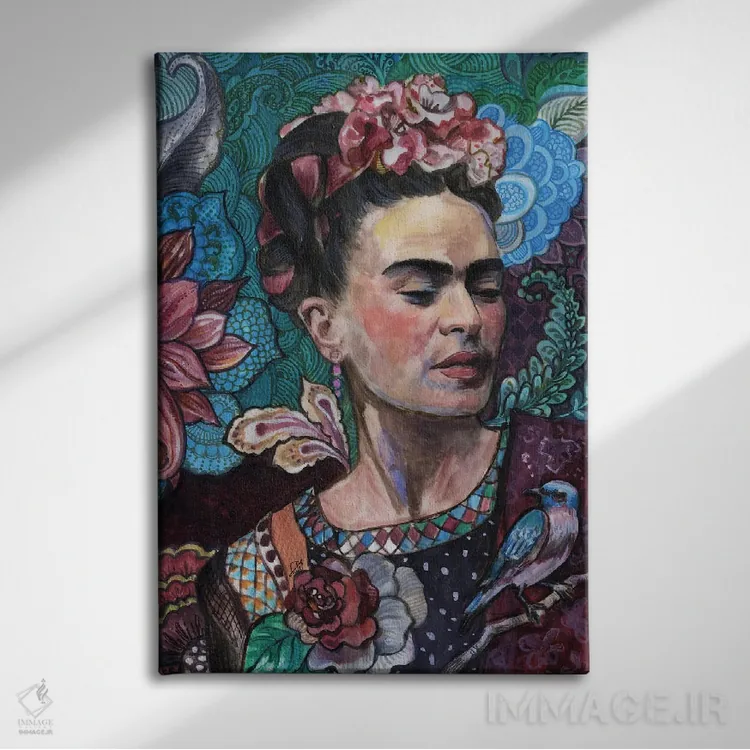 تابلو دکوراتیو فریدا اثر فانیتسا پترو - نمای روبهرو روی دیوار