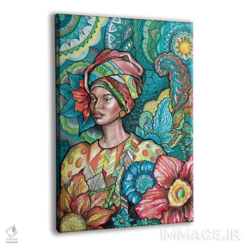 تابلو دکوراتیو گل آفریقایی اثر فانیتسا پترو - نمای پرسپکتیو محصول