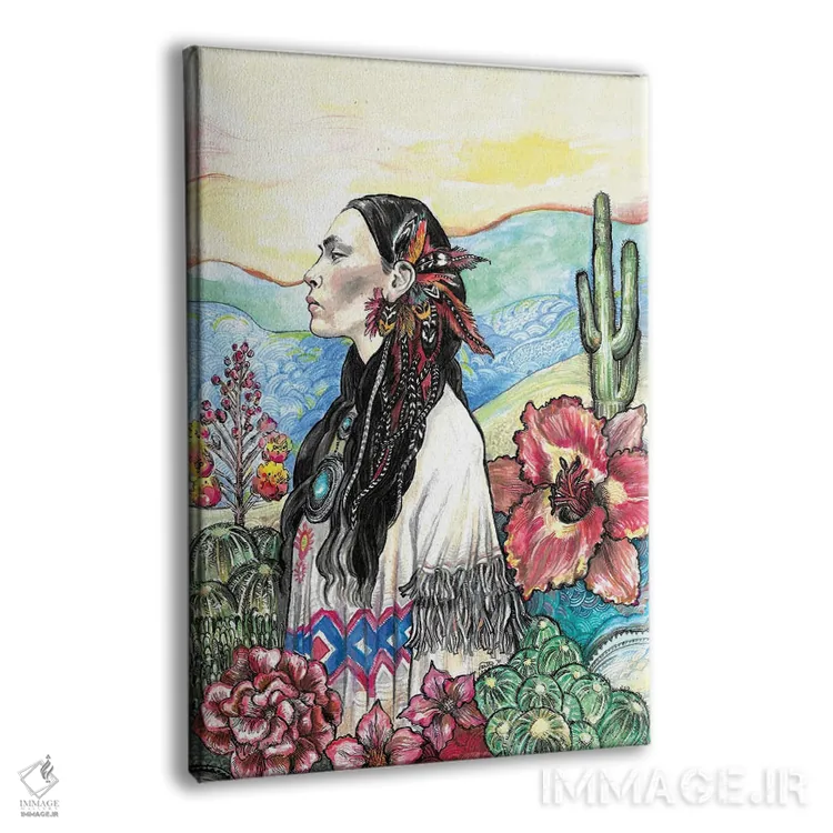 تابلو دکوراتیو گل صحرایی اثر فانیتسا پترو - نمای پرسپکتیو محصول