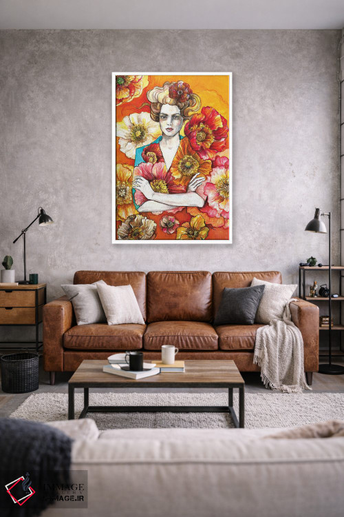 تابلو دکوراتیو شقایق دریایی اثر فانیتسا پترو - D1W