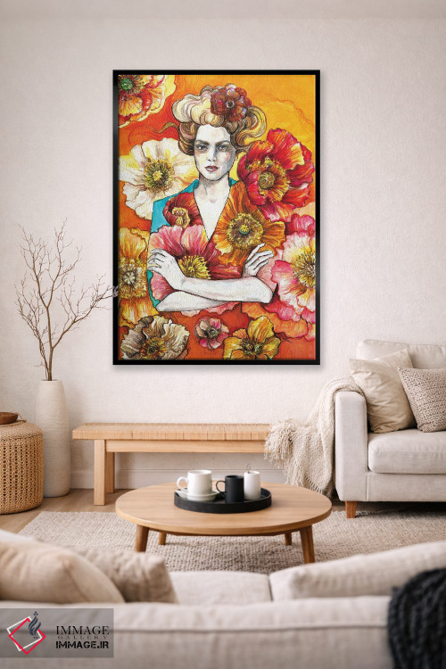 تابلو دکوراتیو شقایق دریایی اثر فانیتسا پترو - D2B