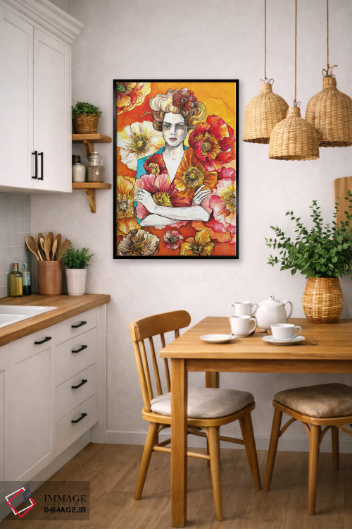 تابلو دکوراتیو شقایق دریایی اثر فانیتسا پترو - D6B