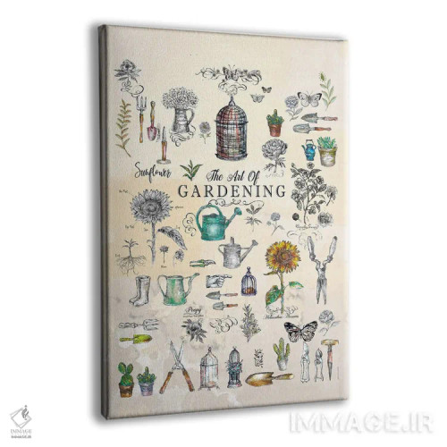 تابلو دکوراتیو هنر باغبانی اثر فانیتسا پترو - نمای پرسپکتیو محصول