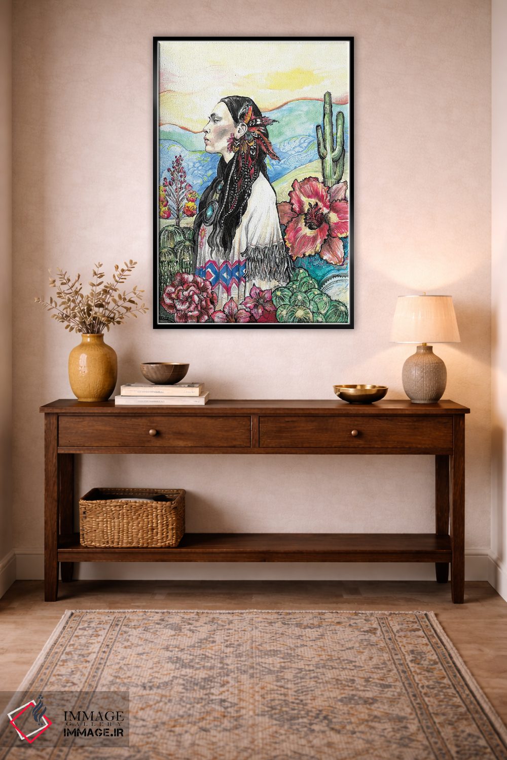 تابلو دکوراتیو گل صحرایی اثر فانیتسا پترو - D5B