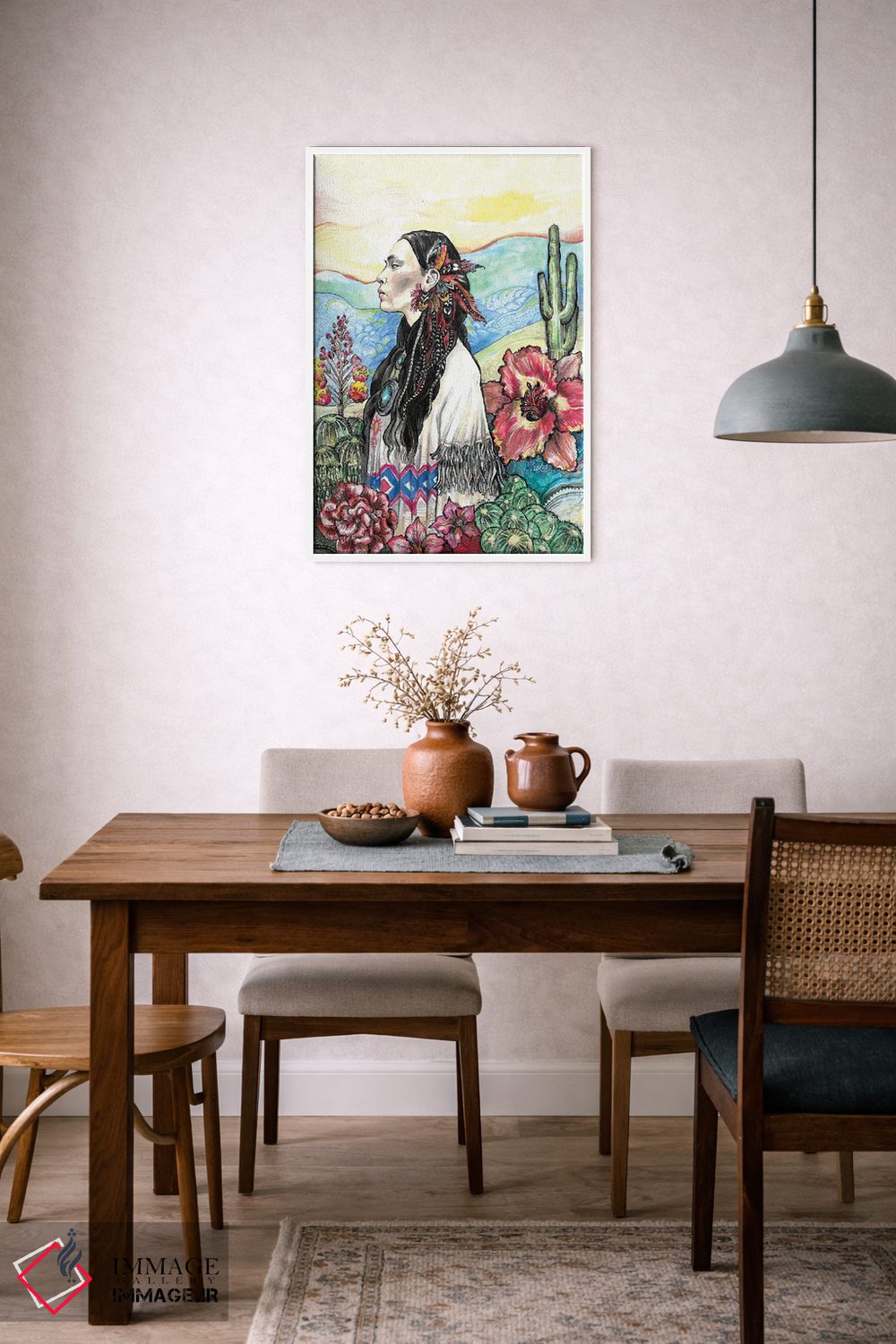 تابلو دکوراتیو گل صحرایی اثر فانیتسا پترو - D6W