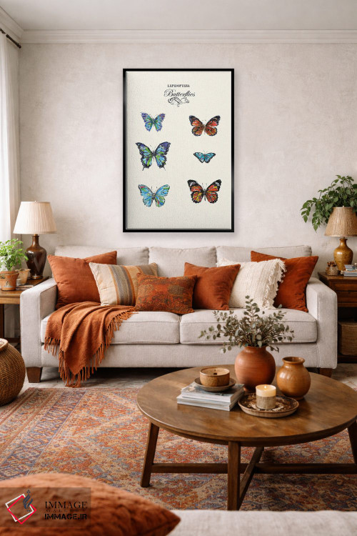 تابلو دکوراتیو پروانه ها اثر فانیتسا پترو - D3B