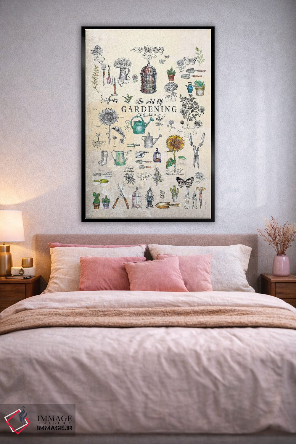 تابلو دکوراتیو هنر باغبانی اثر فانیتسا پترو - D2B