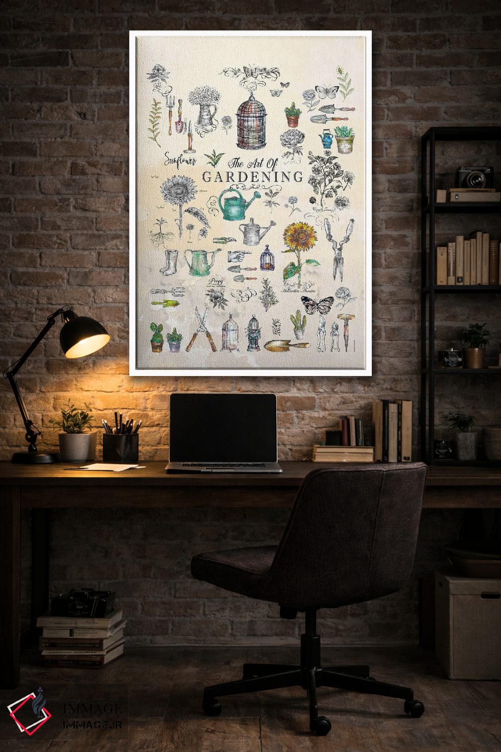 تابلو دکوراتیو هنر باغبانی اثر فانیتسا پترو - D4W