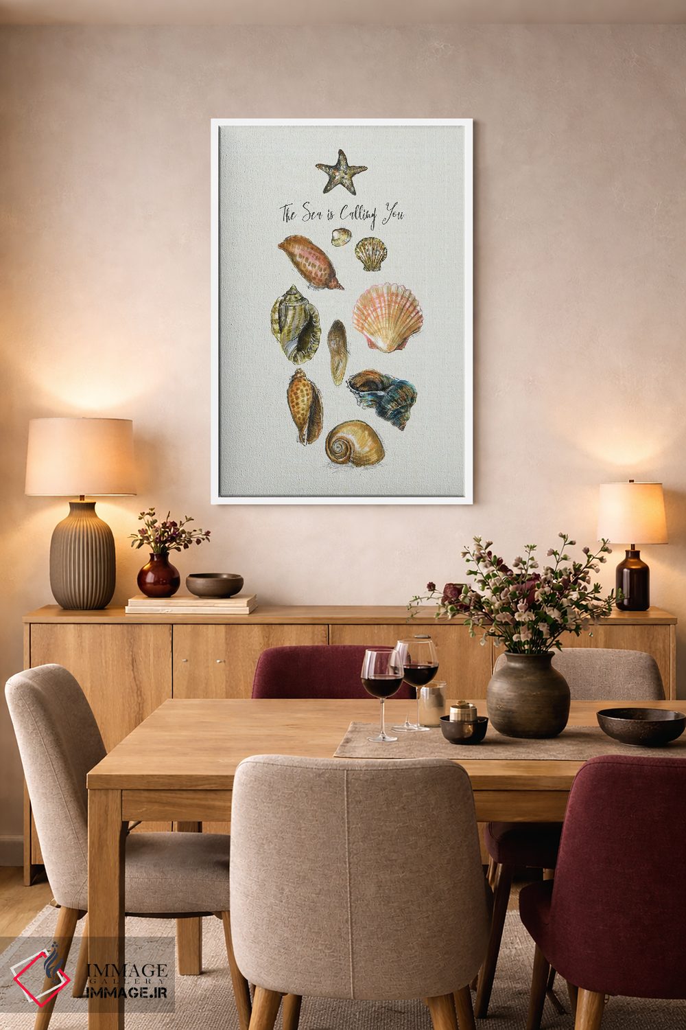 تابلو دکوراتیو دریا تو را می خواند اثر فانیتسا پترو - D4W