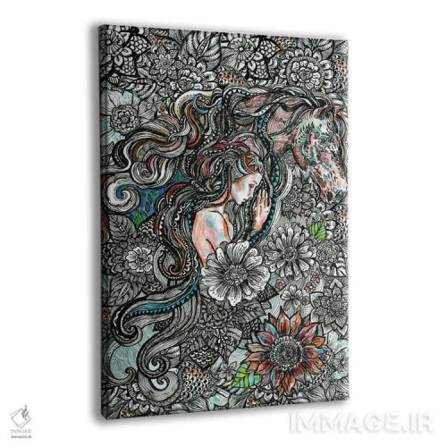 تابلو دکوراتیو حیوان روحی: اسب اثر فانیتسا پترو - نمای پرسپکتیو محصول