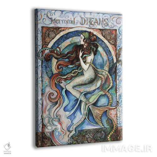 تابلو دکوراتیو رویای پری دریایی اثر فانیتسا پترو - نمای پرسپکتیو محصول