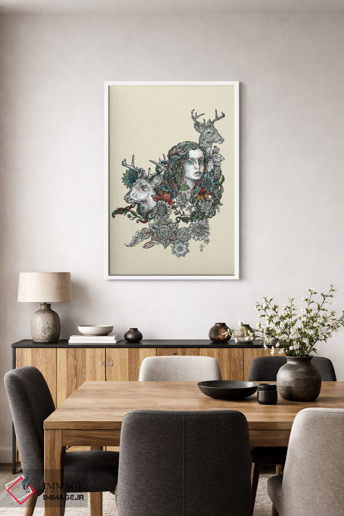 تابلو دکوراتیو حیوان روحی: گوزن اثر فانیتسا پترو - D2W