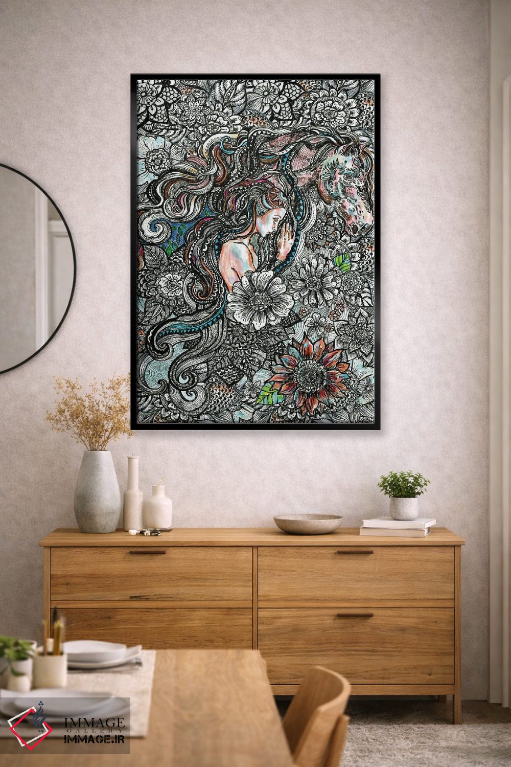 تابلو دکوراتیو حیوان روحی: اسب اثر فانیتسا پترو - D1B