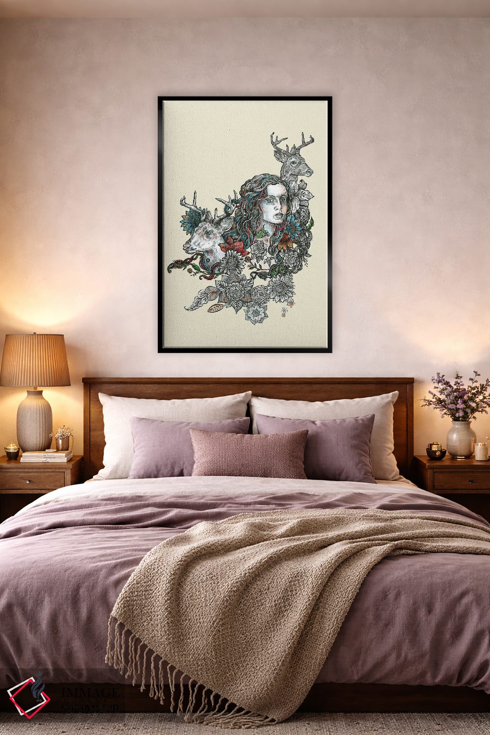 تابلو دکوراتیو حیوان روحی: گوزن اثر فانیتسا پترو - D4B