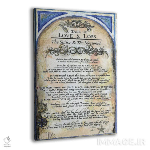 تابلو دکوراتیو داستان ملوان و پری دریایی ۲ اثر فانیتسا پترو - نمای پرسپکتیو محصول