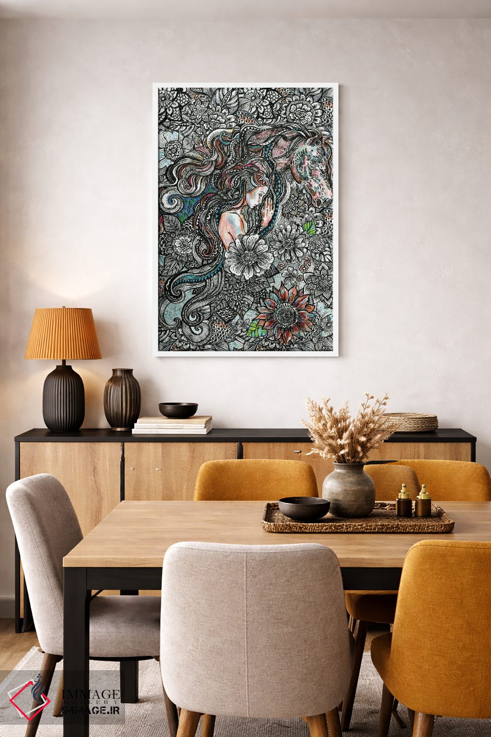 تابلو دکوراتیو حیوان روحی: اسب اثر فانیتسا پترو - D4W