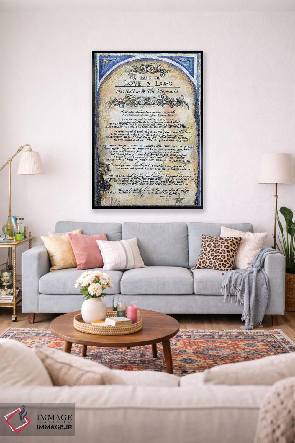 تابلو دکوراتیو داستان ملوان و پری دریایی ۲ اثر فانیتسا پترو - D1B
