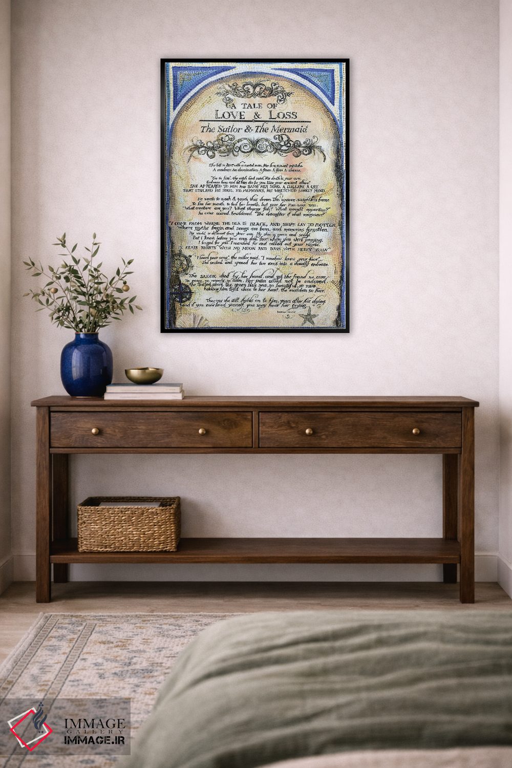 تابلو دکوراتیو داستان ملوان و پری دریایی ۲ اثر فانیتسا پترو - D3B