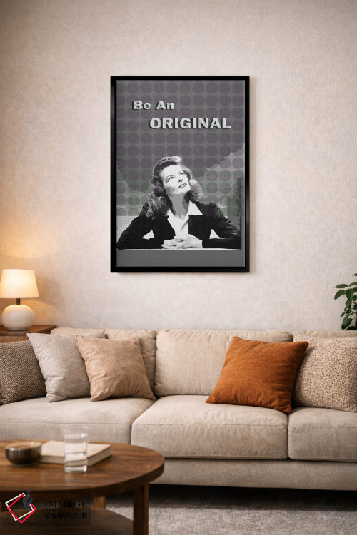 تابلو دکوراتیو کاترین هپبورن: متفاوت باش اثر فانیتسا پترو - D3B