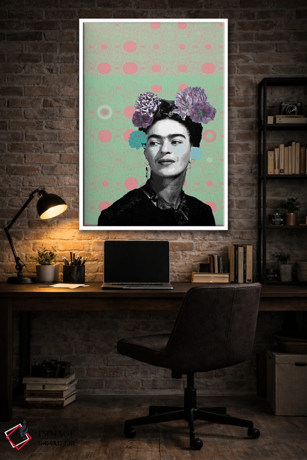 تابلو دکوراتیو لبخند فریدا اثر فانیتسا پترو - D4W