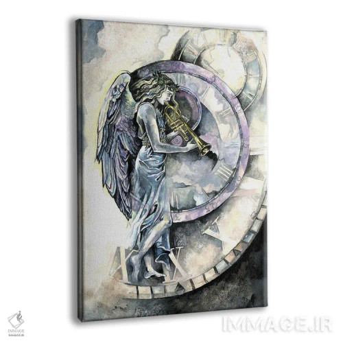 تابلو دکوراتیو فرشته زمان اثر فانیتسا پترو - نمای پرسپکتیو محصول