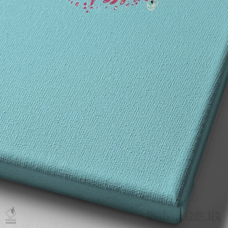 تابلو دکوراتیو مثبت فکر کن اثر فانیتسا پترو - نمای نزدیک بافت بوم