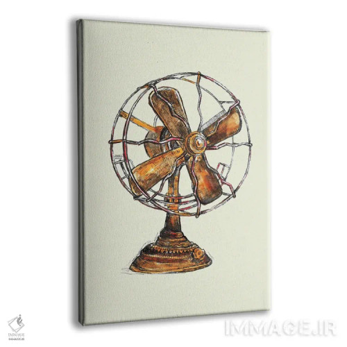 تابلو دکوراتیو پنکه قدیمی اثر فانیتسا پترو - نمای پرسپکتیو محصول