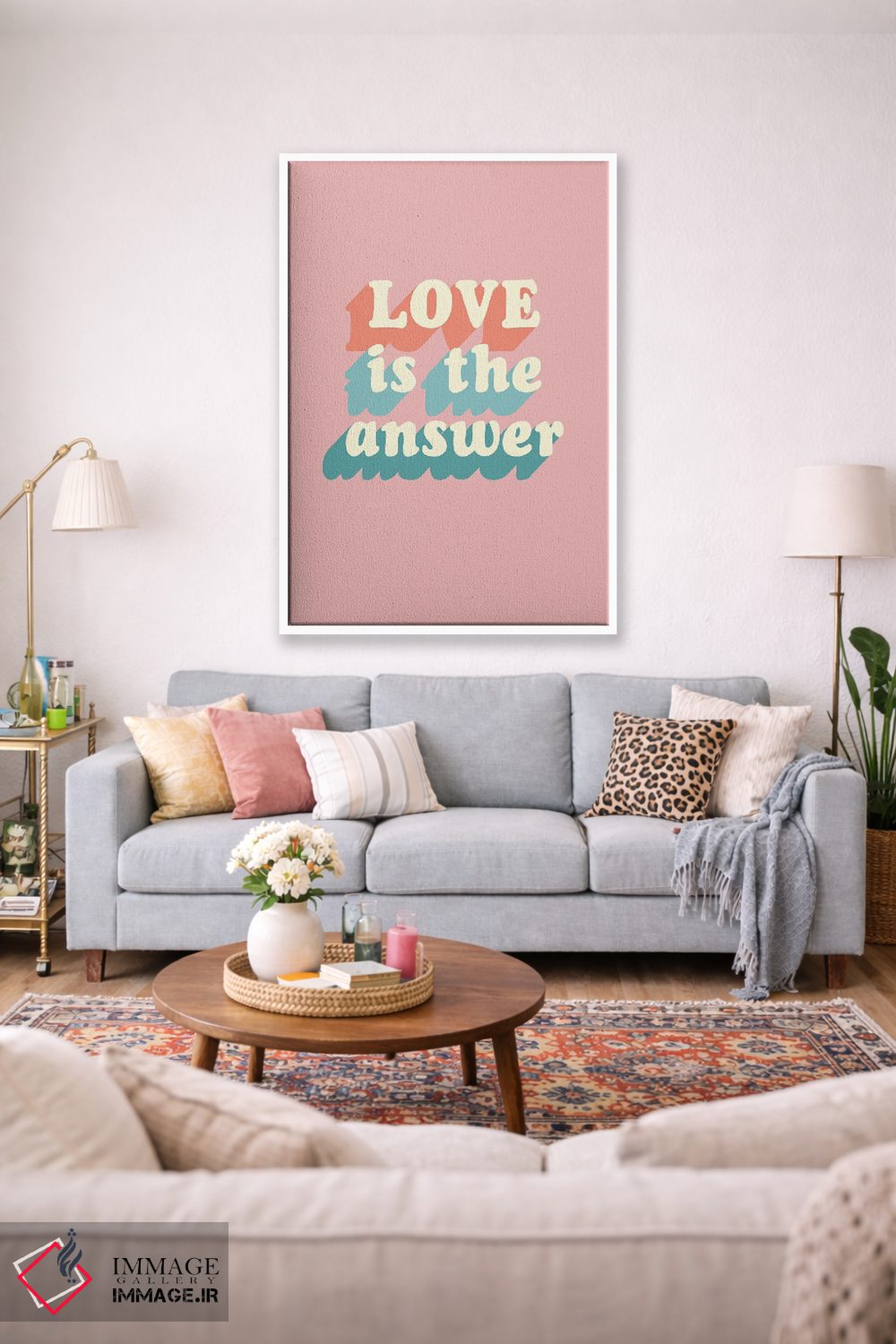 تابلو مدرن عشق پاسخ است اثر فانیتسا پترو - D1W