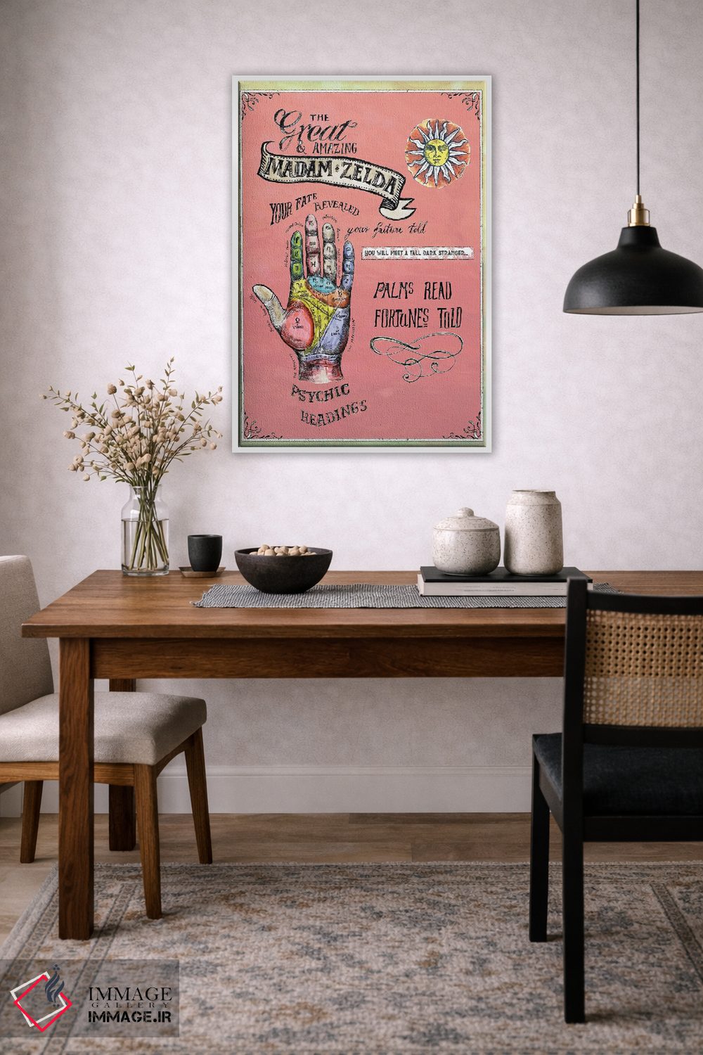 تابلو دکوراتیو پوستر فالگیری اثر فانیتسا پترو - D3W