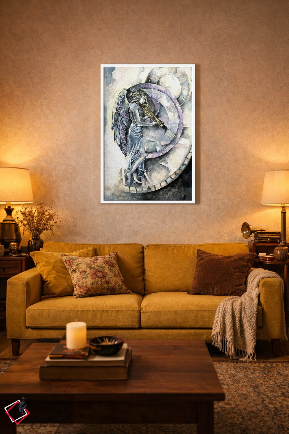 تابلو دکوراتیو فرشته زمان اثر فانیتسا پترو - D2W