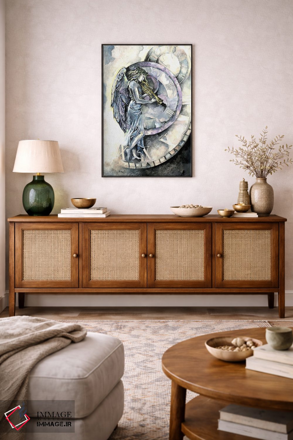 تابلو دکوراتیو فرشته زمان اثر فانیتسا پترو - D4B
