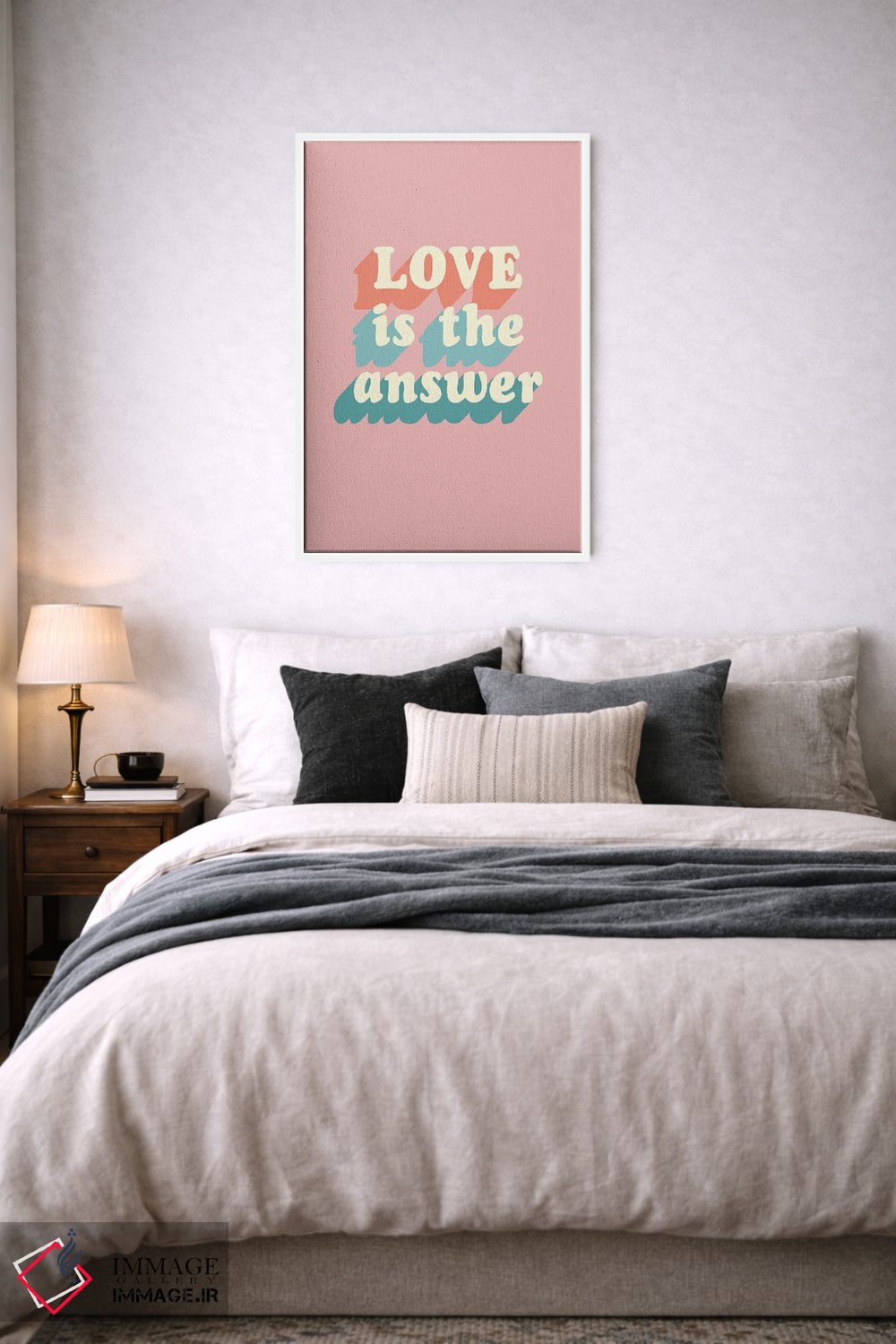 تابلو مدرن عشق پاسخ است اثر فانیتسا پترو - D5W