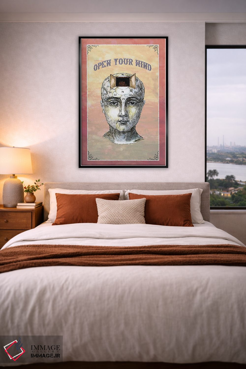 تابلو دکوراتیو ذهنت را باز کن اثر فانیتسا پترو - D3B