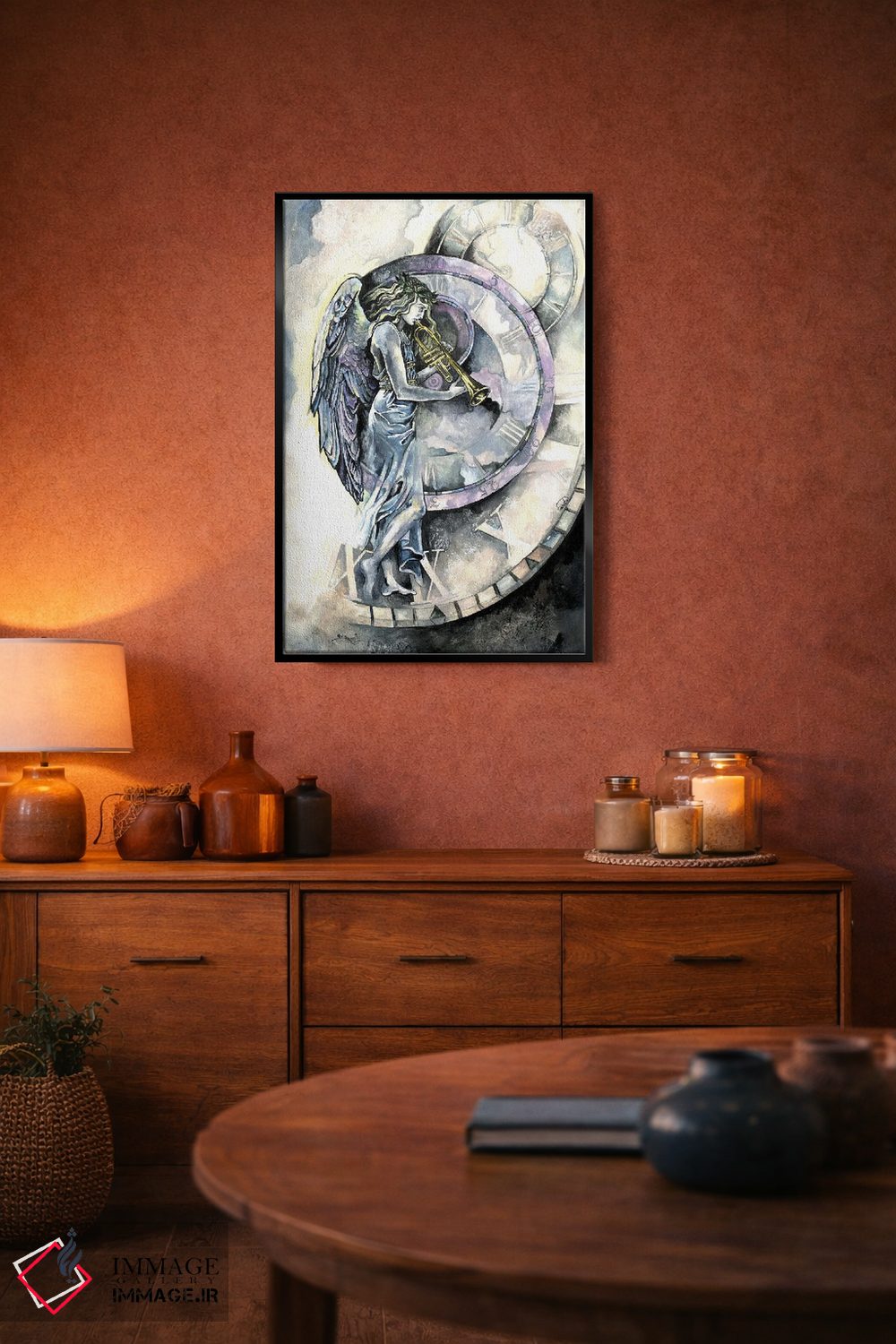 تابلو دکوراتیو فرشته زمان اثر فانیتسا پترو - D5B